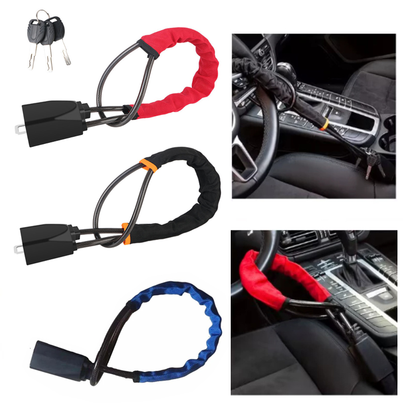 Swing Seat Belt - Universal Car Steering Wheel Lock With