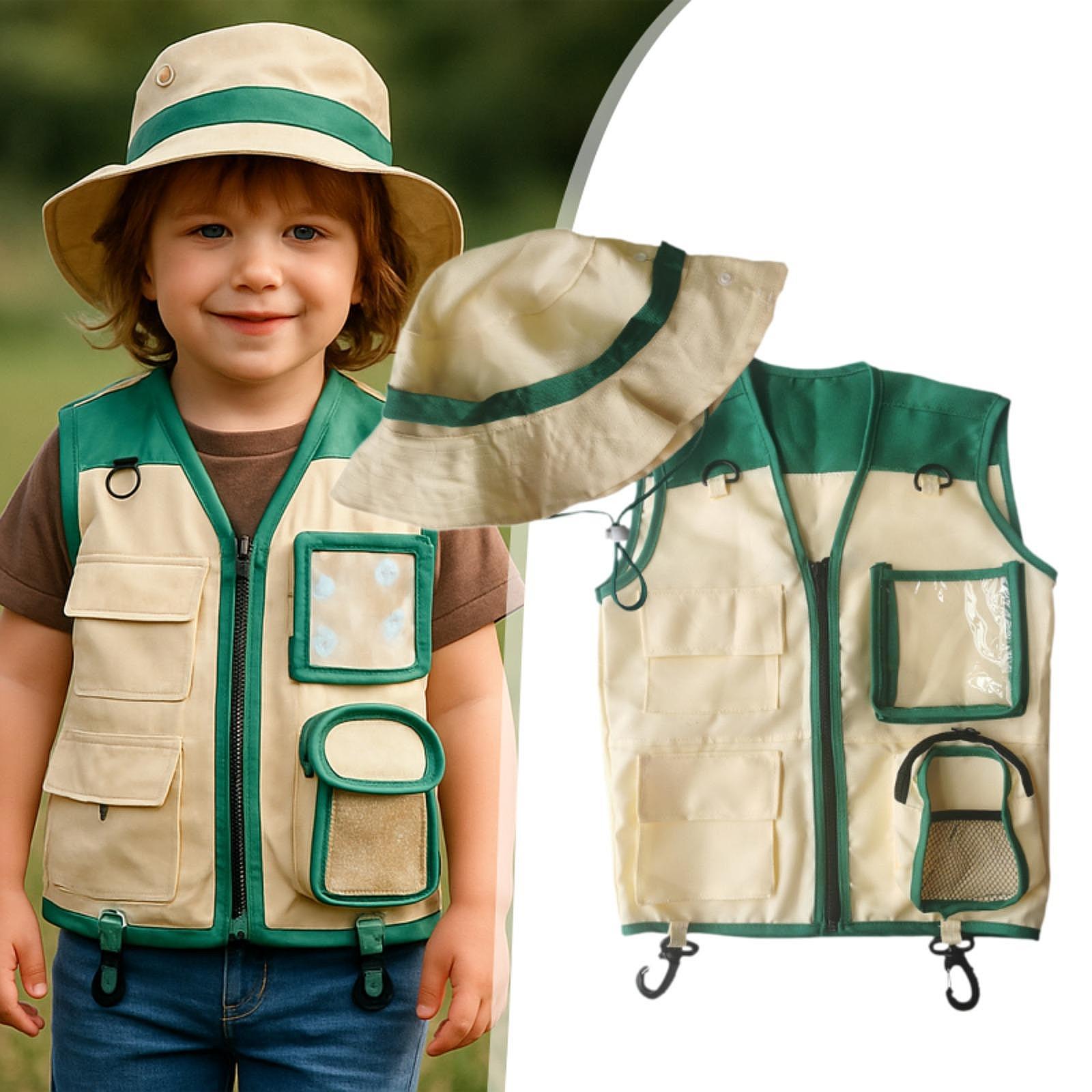 Kids Outdoor Zoo - Kids Outdoor Exploration Vest And Hat