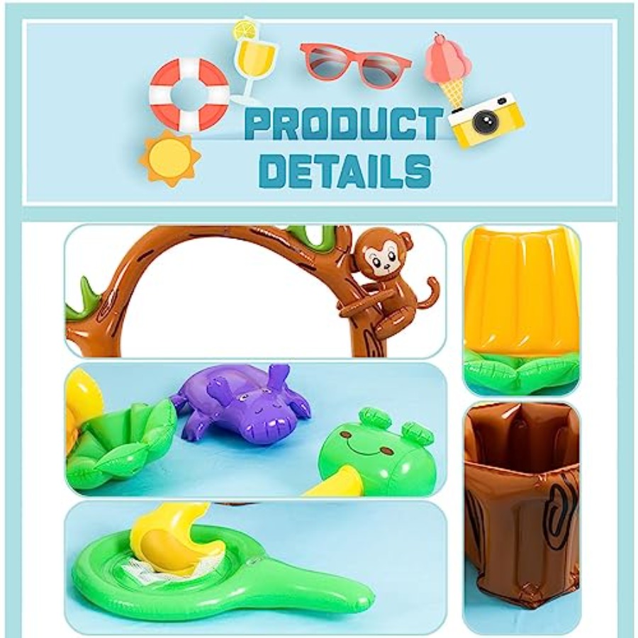 Outdoor inflatable jungle anim - Kids Outdoor Garden ulasan dan harga