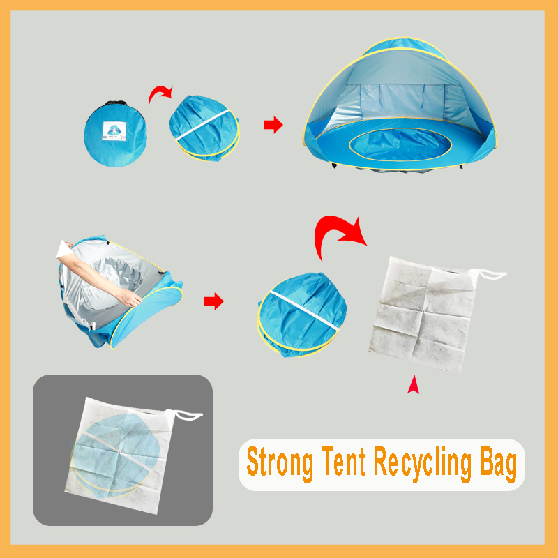 Baby Beach Tent Portable Shade - Kids Outdoor Play Tent ulasan dan harga