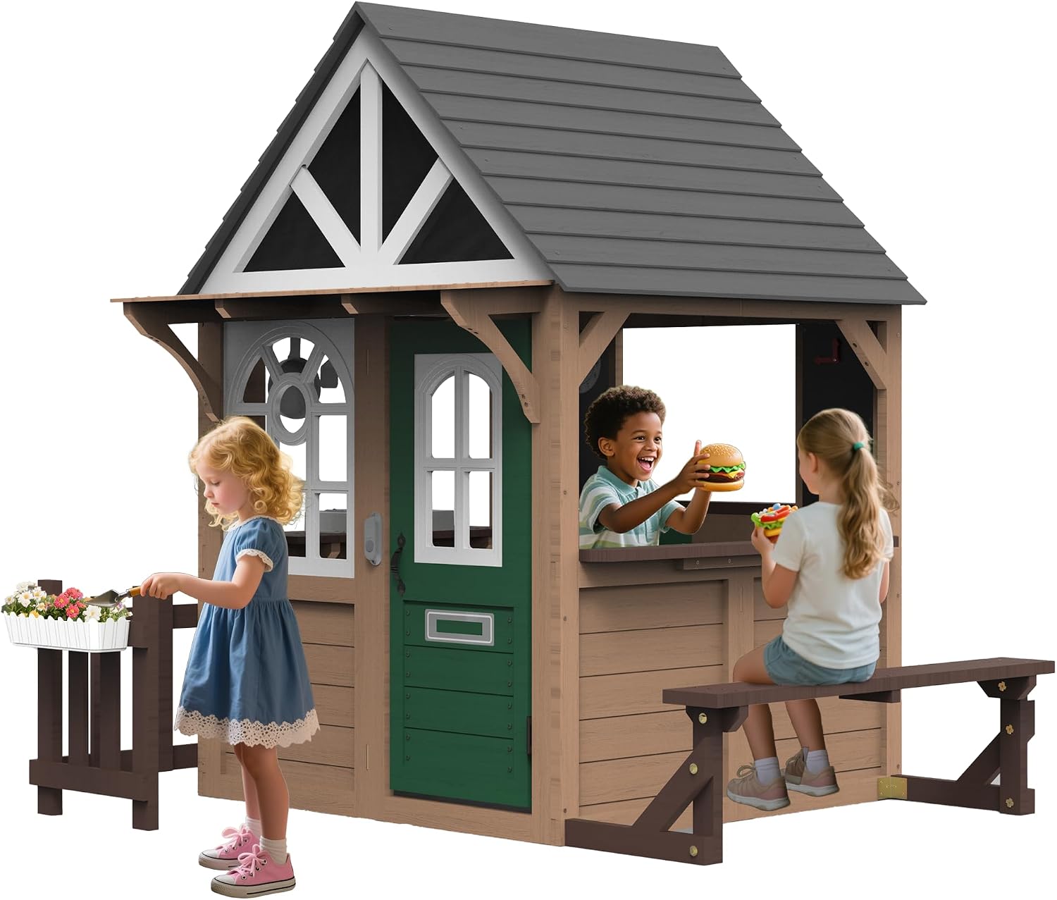 Seizeen Outdoor Play House for - Kids Outdoor Wooden Playhouse ulasan dan harga