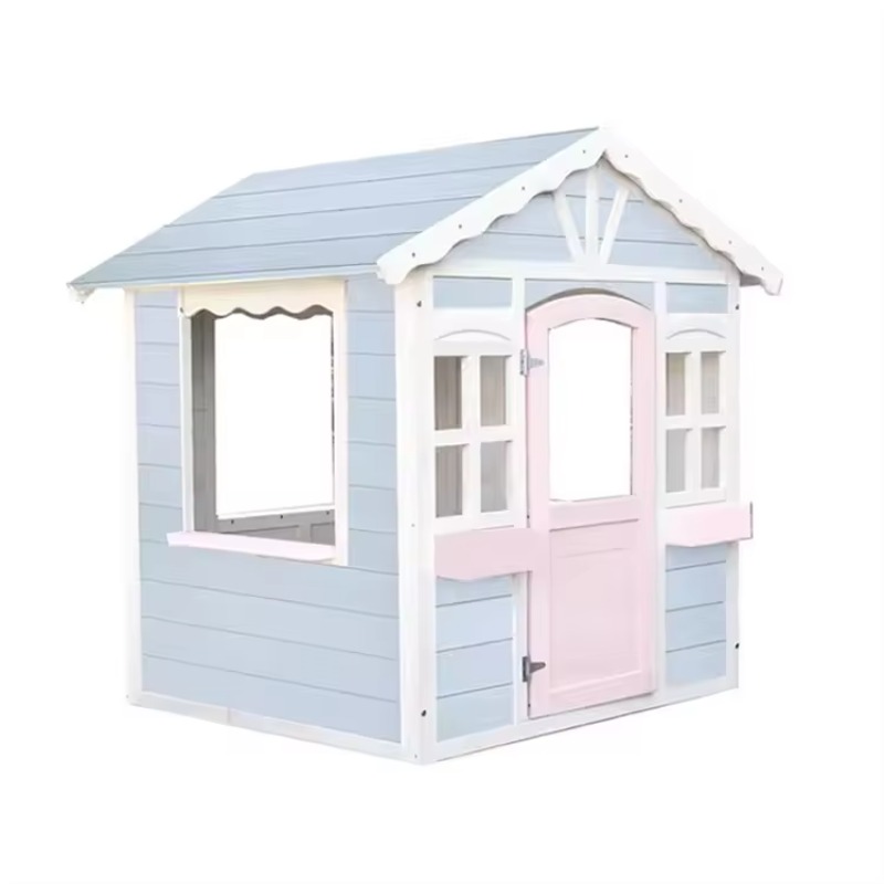 Hot Selling Play House Outdoor - Kids Outdoor Wooden Playhouse ulasan dan harga