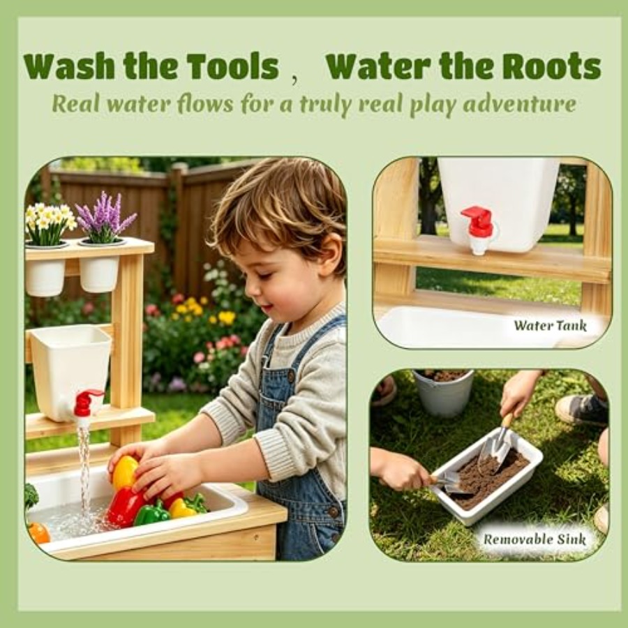 Outdoor Kids Potting Bench Wit - Kids Outdoor Chalkboard ulasan dan harga