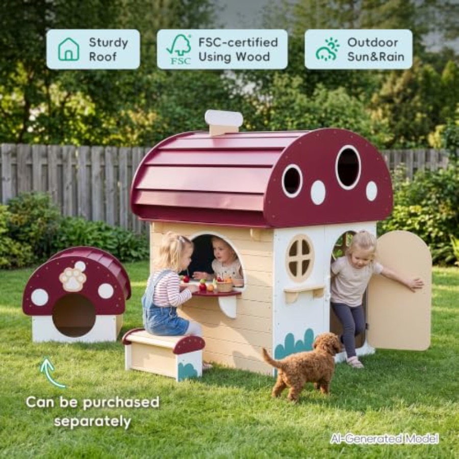 Outdoor Solid Wood Kids Playho - Kids Outdoor Chalkboard ulasan dan harga