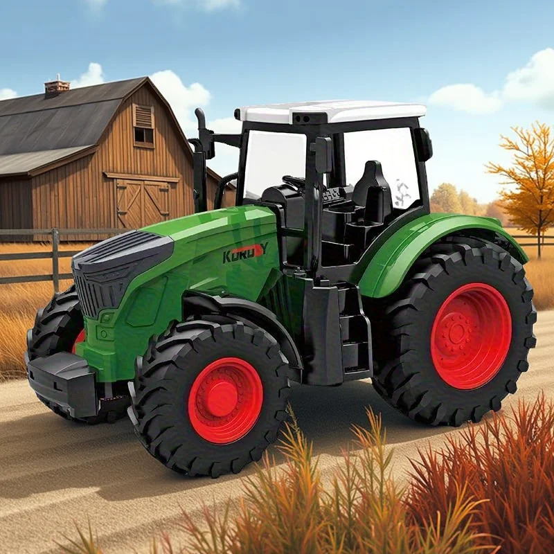 1:24 Inertial Farm Tractor wit - Kids Outdoor Play Equipment ulasan dan harga