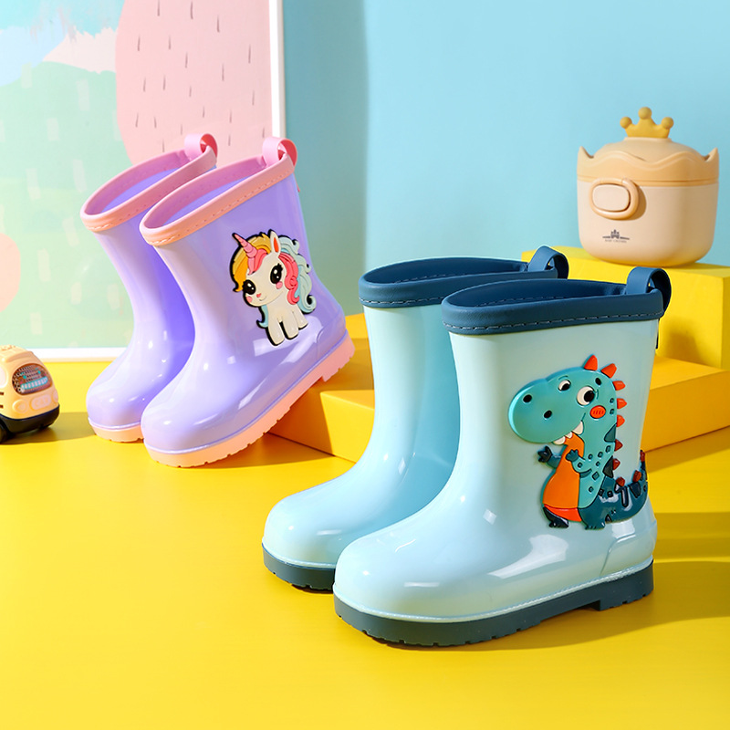 Rainy day boy girl cartoon din - Kids Outdoor Garden ulasan dan harga