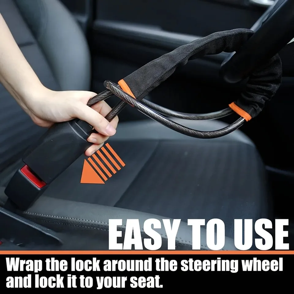 Universal Car Steering Wheel L - Swing Seat Belt ulasan dan harga