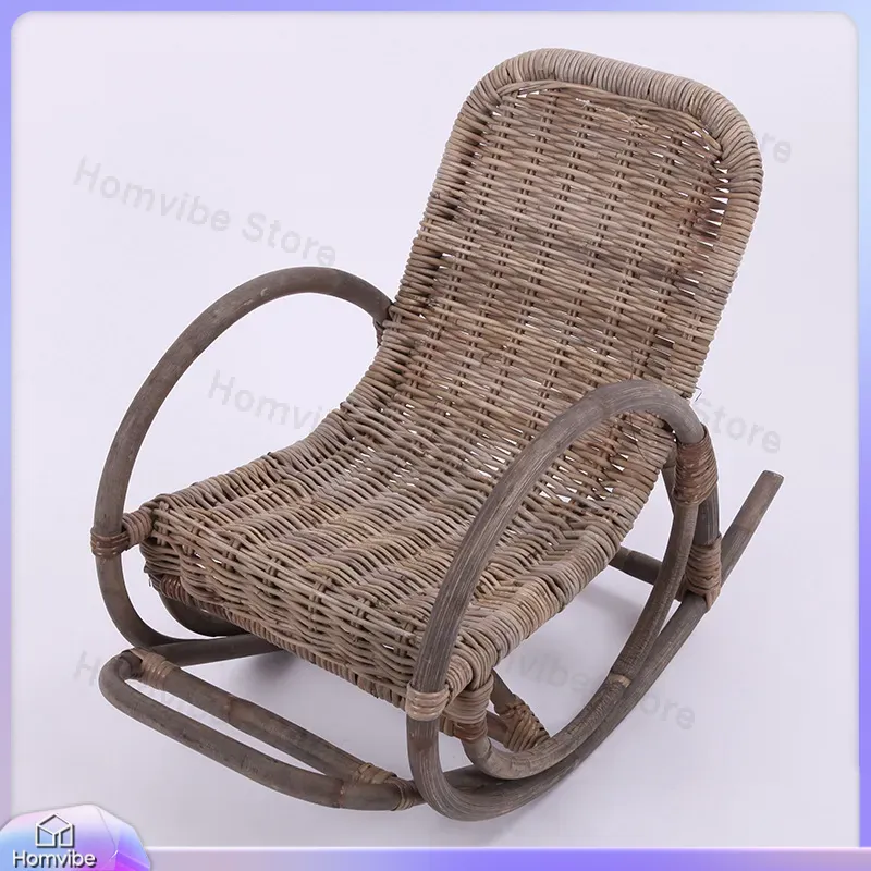 Wicker Rattan Rocking Chair Ou - Kids Outdoor Lounge Furniture ulasan dan harga