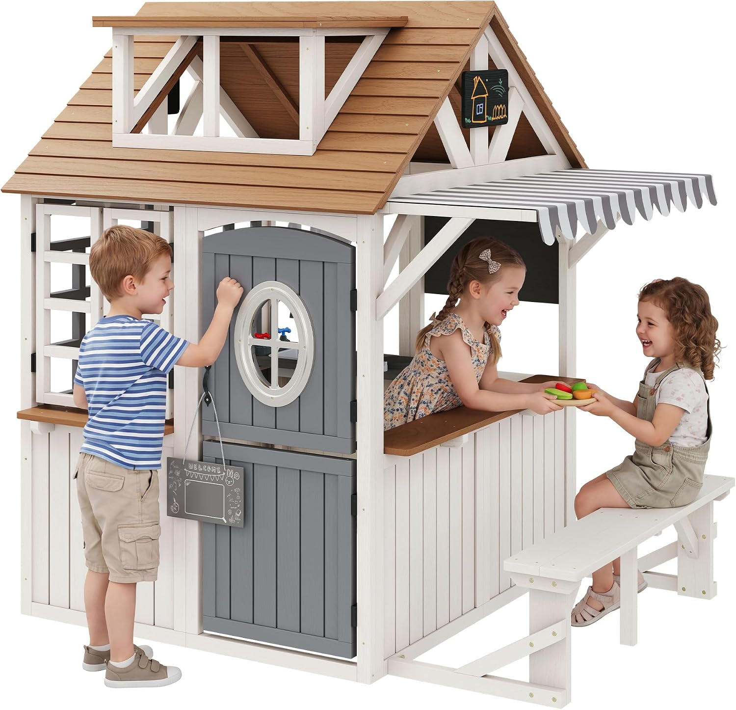 Durable Fir Wood Outdoor Kids  - Kids Outdoor Chalkboard ulasan dan harga