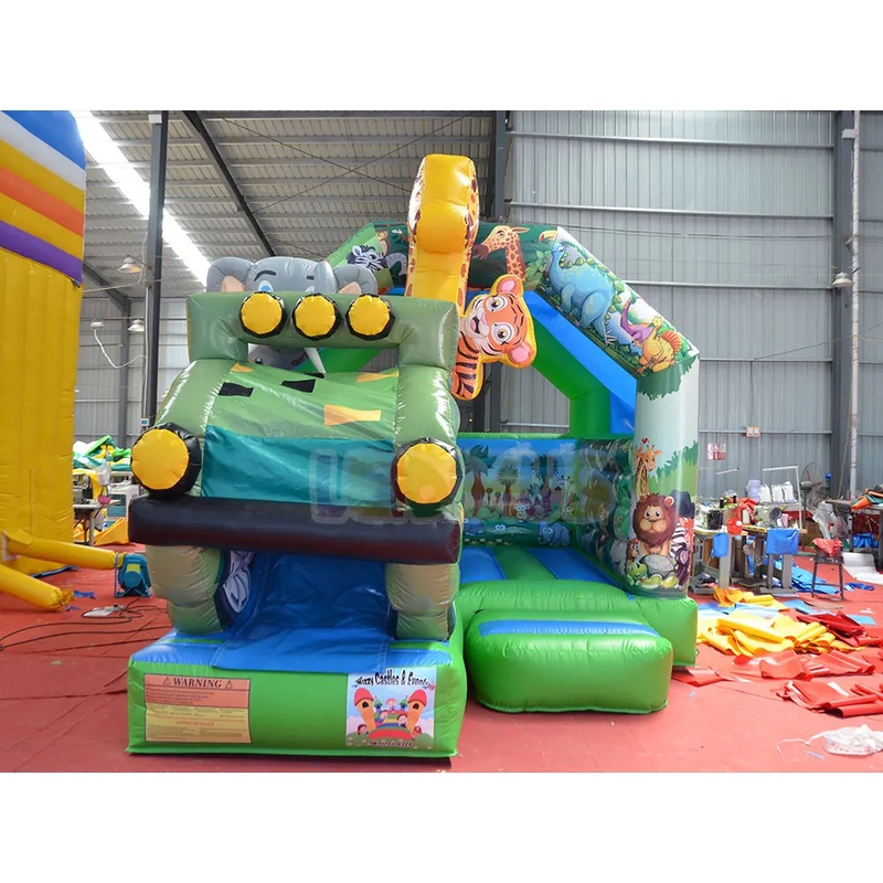 Safari Jeep Theme Inflatable B - Kids Outdoor Zoo ulasan dan harga