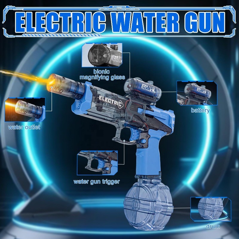 Children Continuous Fire Elect - Water Gun Soaker ulasan dan harga