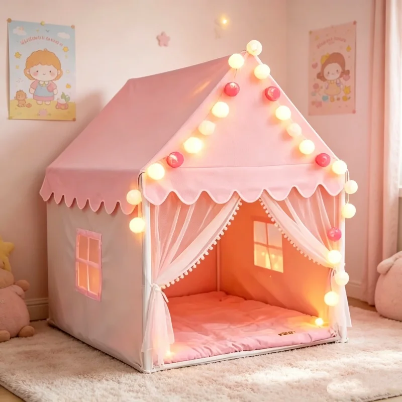 Large Pink Princess Castle Ten - Kids Outdoor Play Tent ulasan dan harga