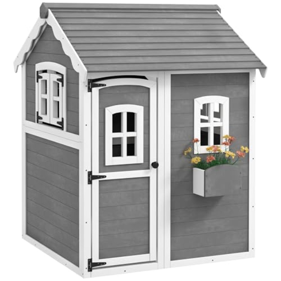 Outdoor wooden playhouse for k - Kids Outdoor Wooden Playhouse ulasan dan harga