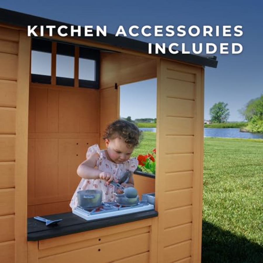 Outdoor kids playhouse: cedar  - Kids Outdoor Chalkboard ulasan dan harga