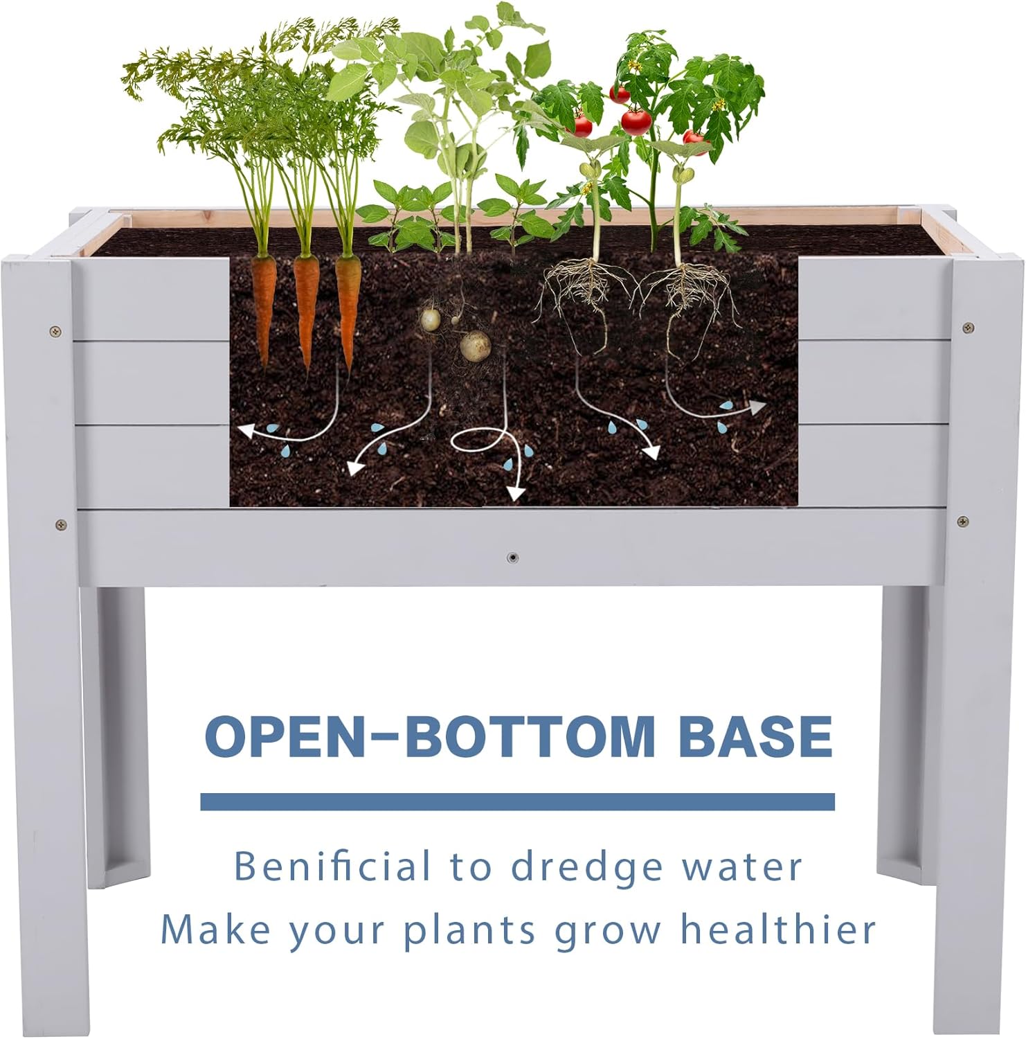 Kids Raised Garden Bed with DI - Kids Outdoor Chalkboard ulasan dan harga