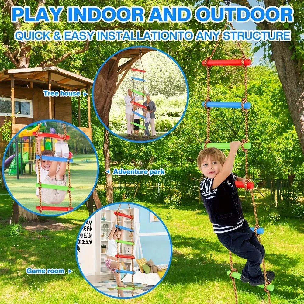 1pc Colorful Kids Climbing Lad - Kids Outdoor Climbing Equipment ulasan dan harga
