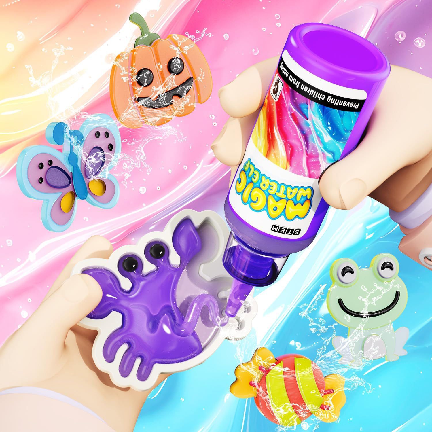 Magic Gel Water Beads Toy: 12- - Kids Outdoor Garden ulasan dan harga