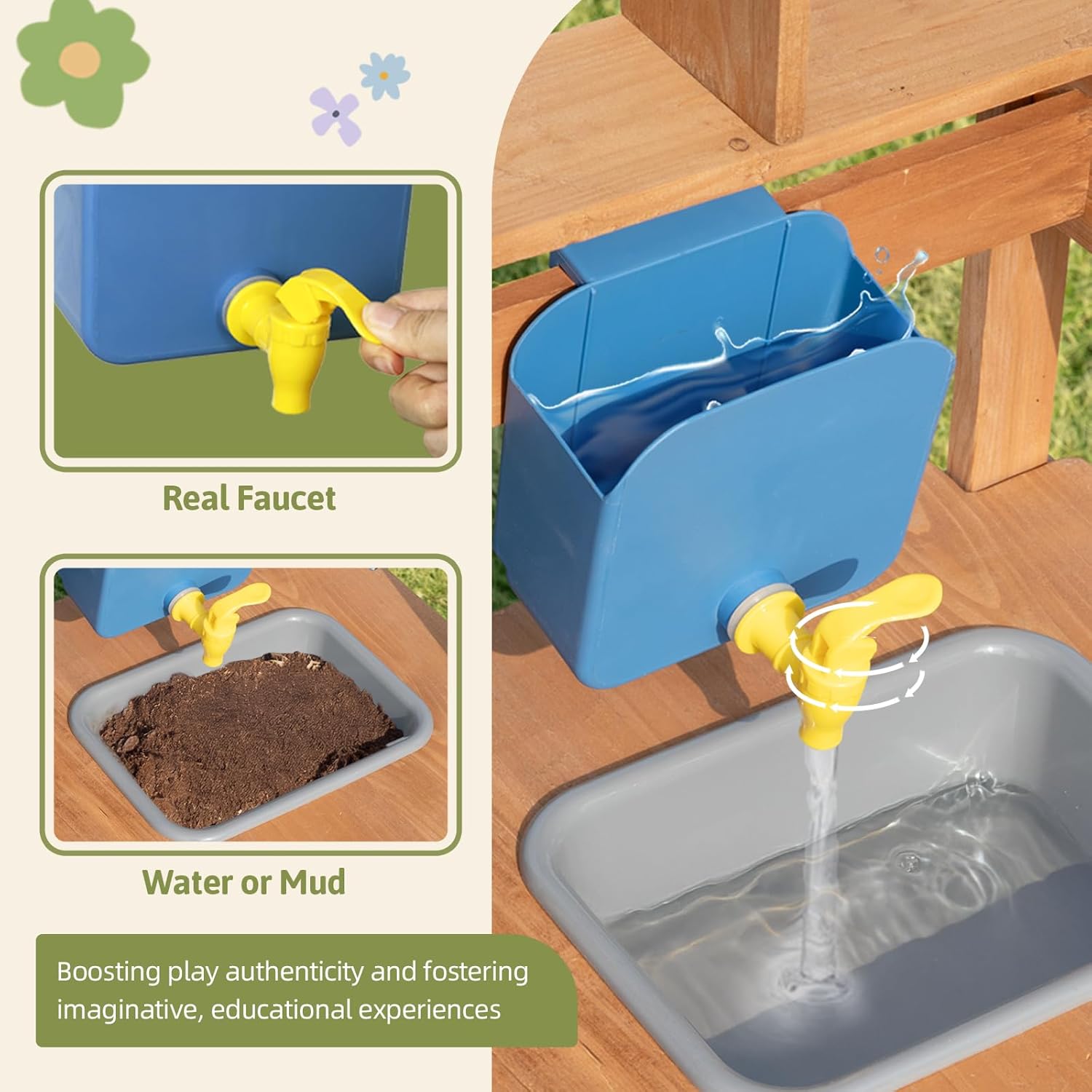 #Mud Kitchen Outdoor Playset C - Kids Outdoor Chalkboard ulasan dan harga