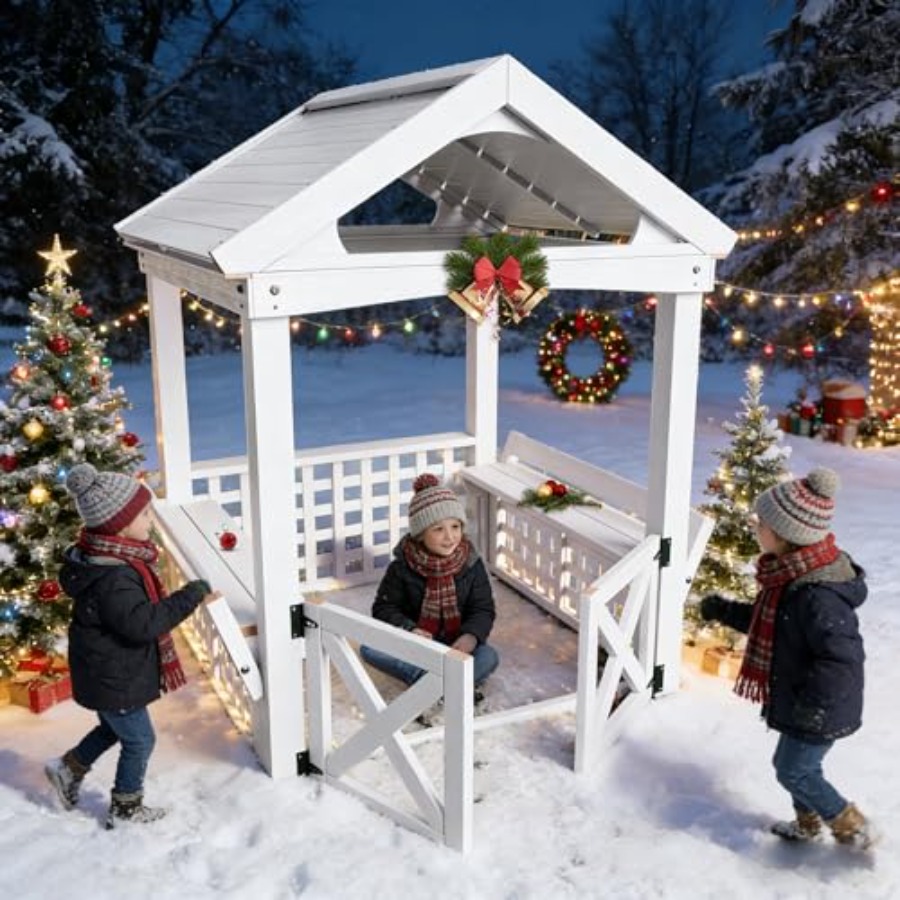 Outdoor Wooden Playhouse For K - Kids Outdoor Wooden Playhouse ulasan dan harga