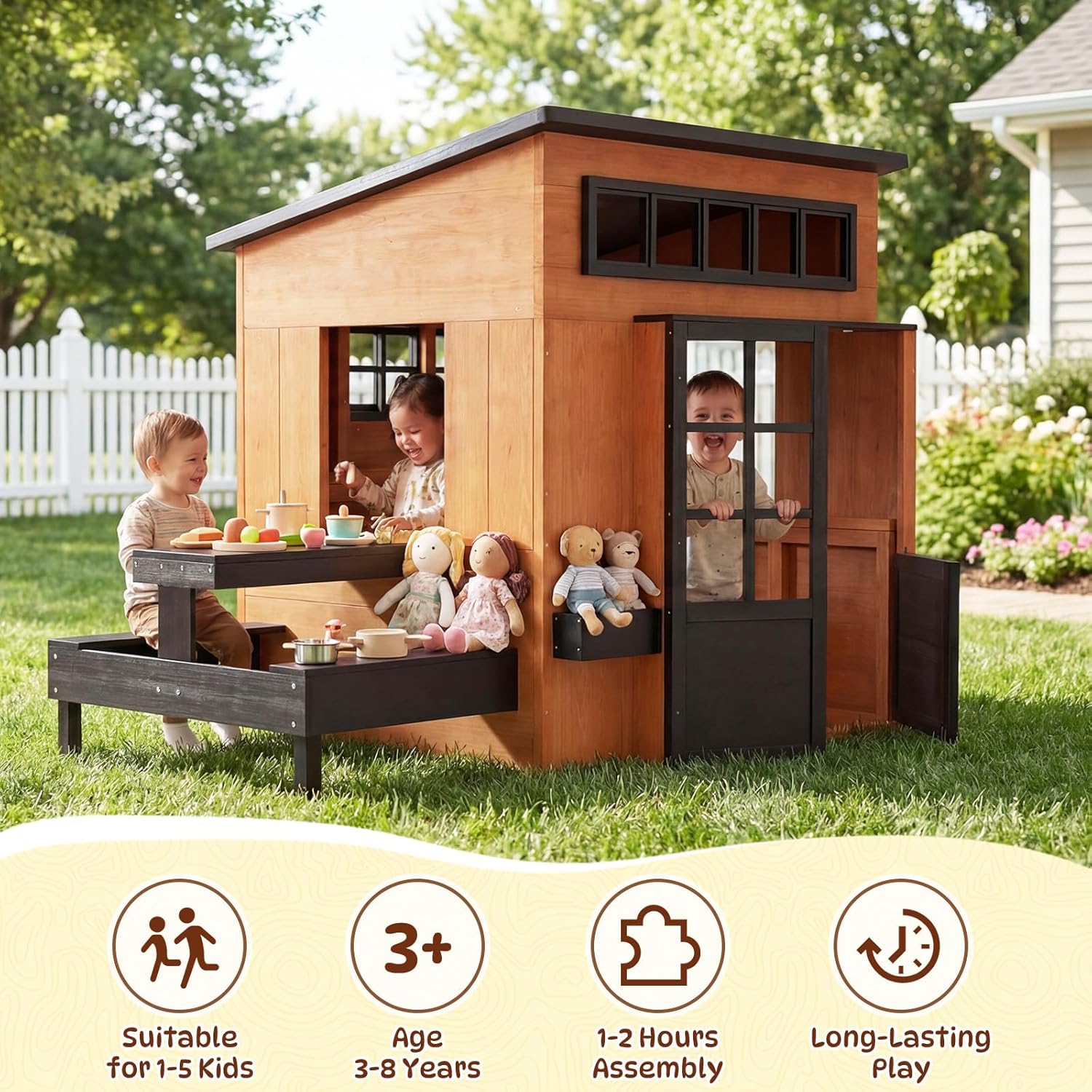 Nordivale Outdoor Playhouse Mo - Kids Outdoor Chalkboard ulasan dan harga