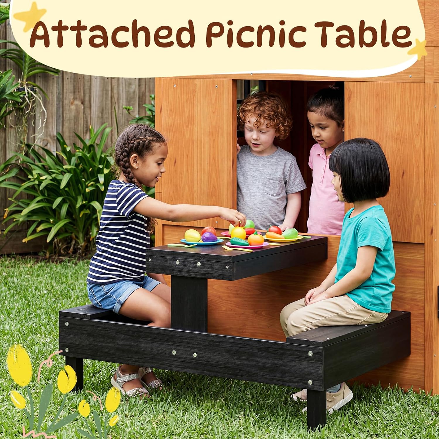 Nordivale Outdoor Playhouse Mo - Kids Outdoor Chalkboard ulasan dan harga
