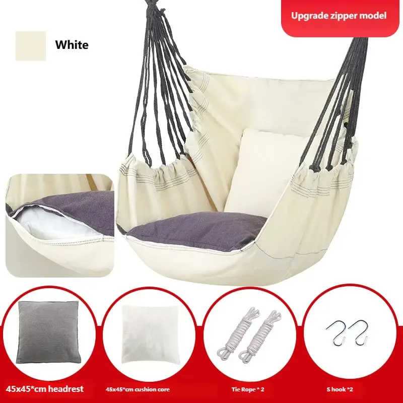 Canvas Hammock Swing Chair wit - Kids Outdoor Garden ulasan dan harga