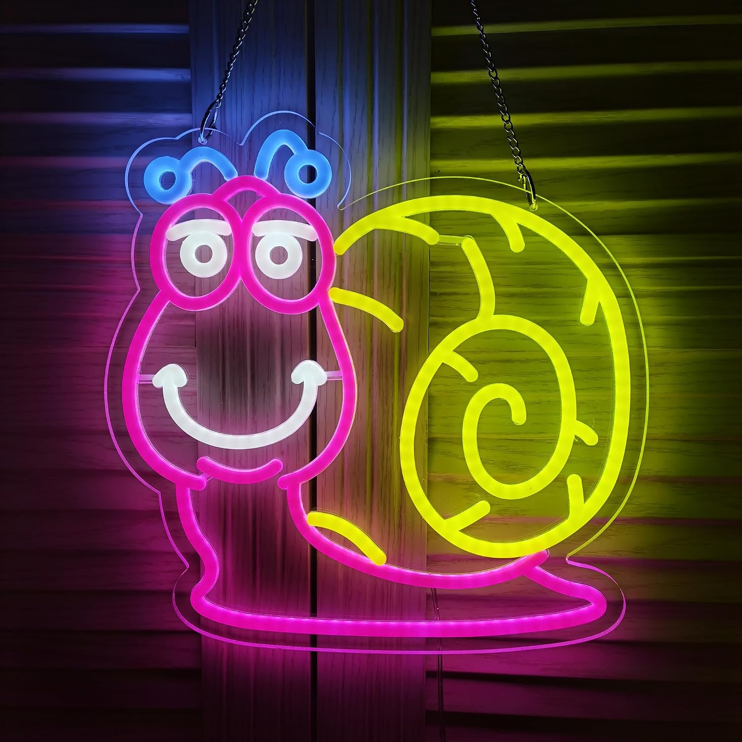 Snail Neon Sign Cartoon Cute A - Kids Outdoor Zoo ulasan dan harga