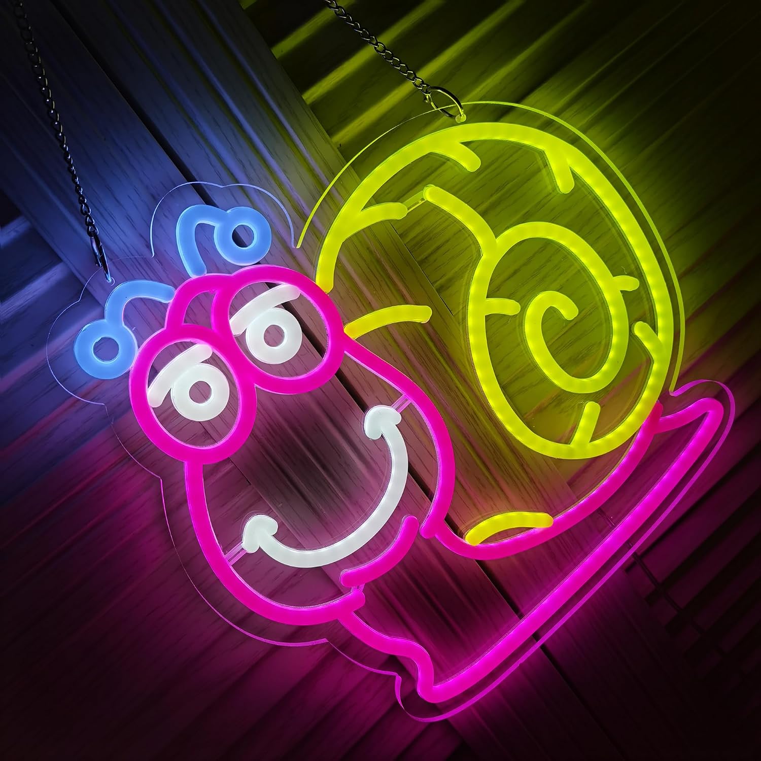 Snail Neon Sign Cartoon Cute A - Kids Outdoor Zoo ulasan dan harga