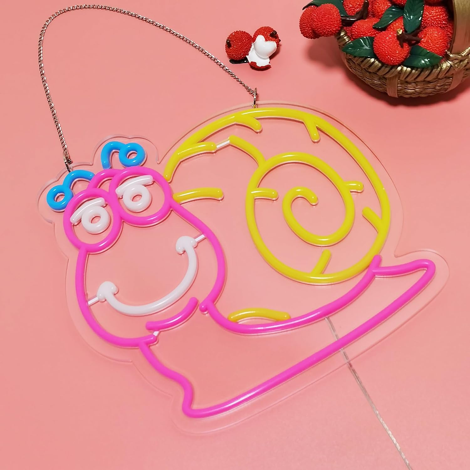 Snail Neon Sign Cartoon Cute A - Kids Outdoor Zoo ulasan dan harga