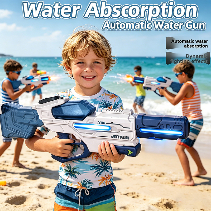 Electric Water Gun with Light  - Water Gun Soaker ulasan dan harga