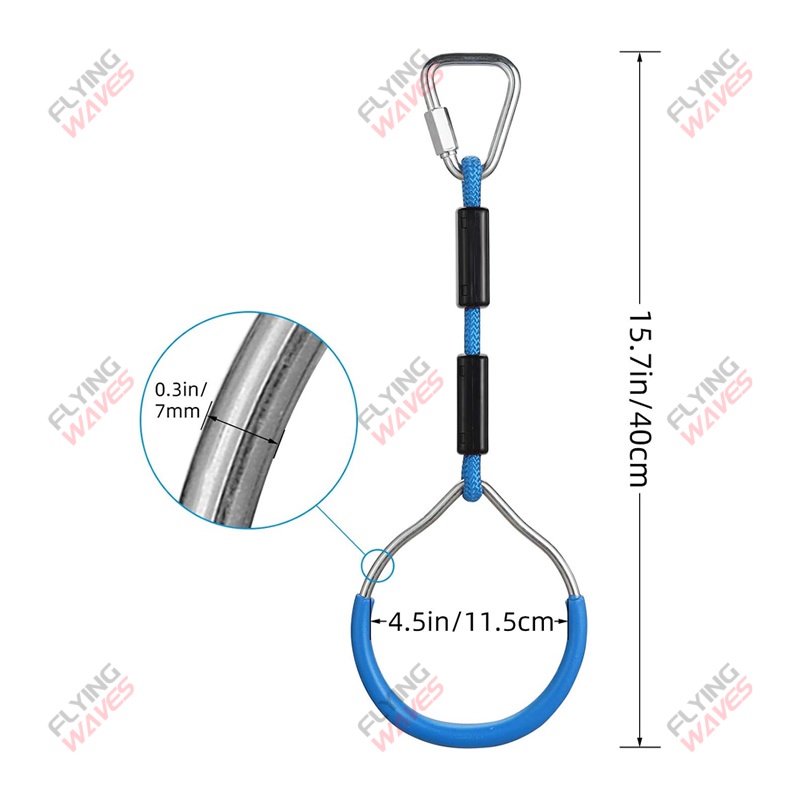 Kids Hanging GYM Ring Swing Cl - Kids Outdoor Climbing Equipment ulasan dan harga