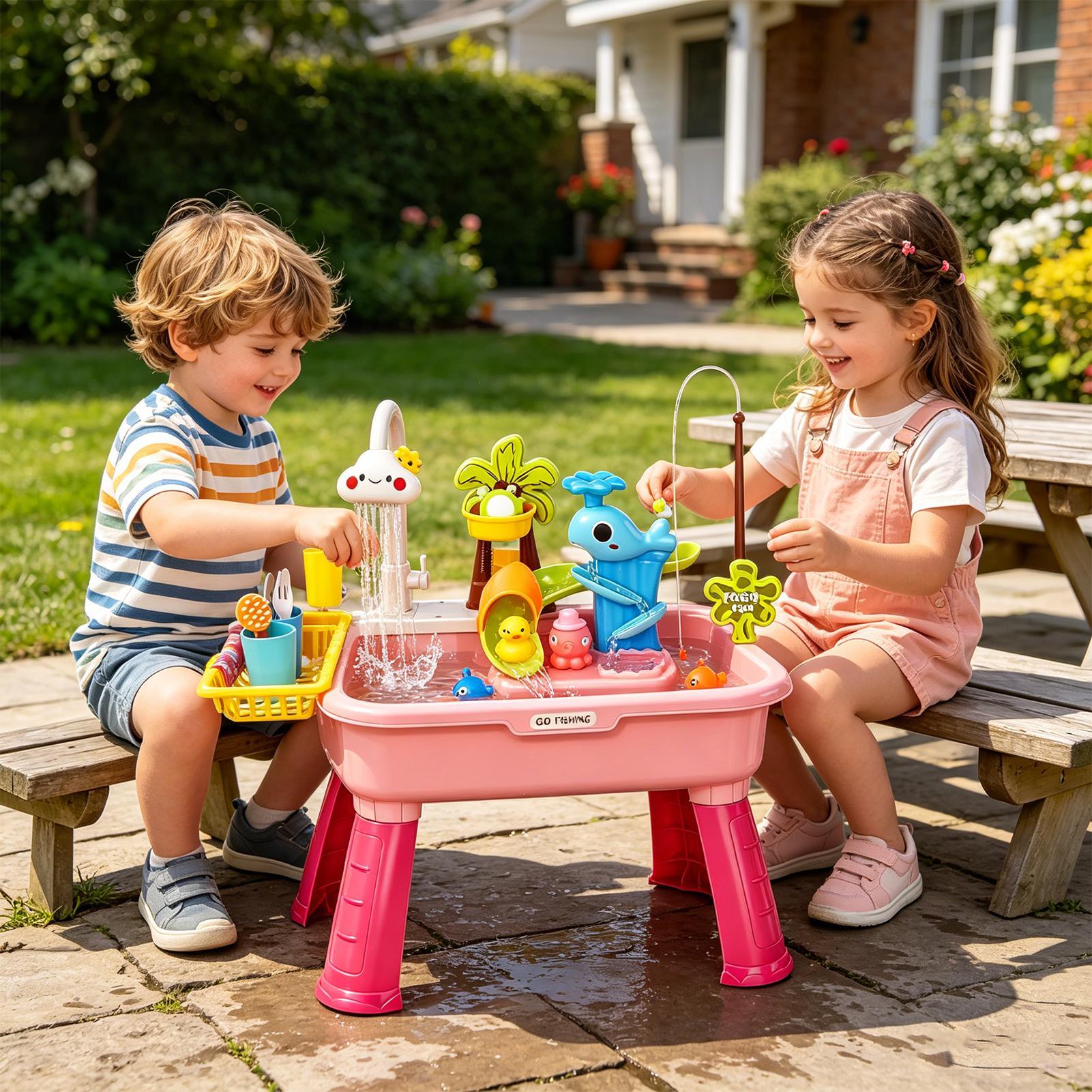Kids Electric Play Sink with R - Kids Outdoor Table ulasan dan harga