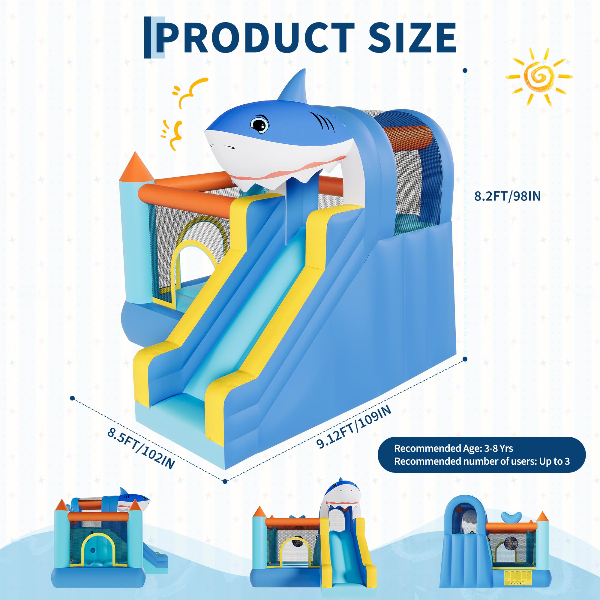 Inflatable Bounce House With S - Kids Outdoor Climbing Equipment ulasan dan harga