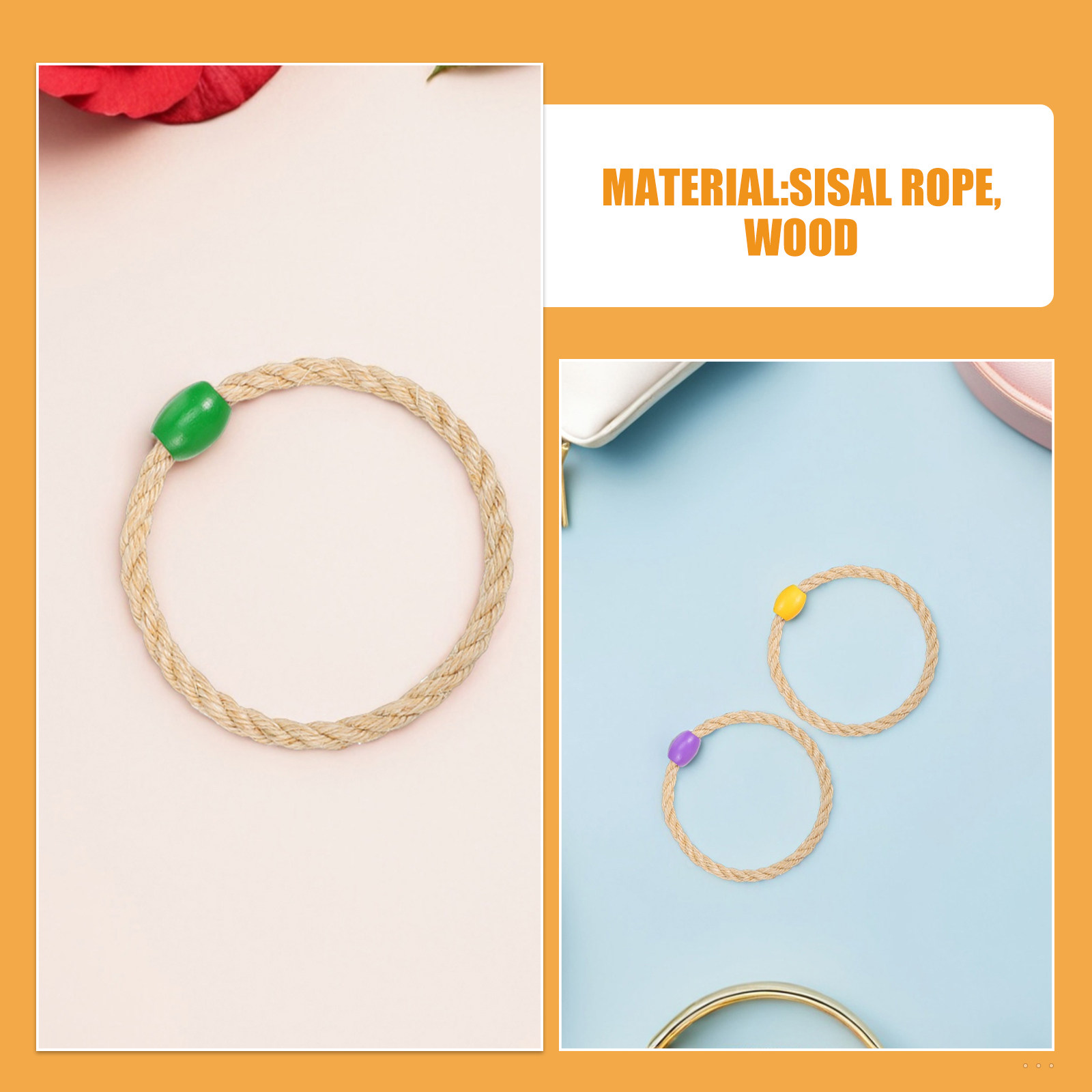15Pcs Sisal Rope Ring Toss Out - Play Kids Outdoor ulasan dan harga