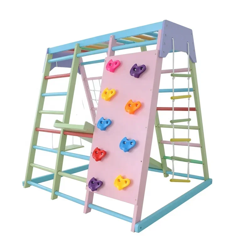 Kids Wooden Climbing Frame Ind - Kids Outdoor Climbing Equipment ulasan dan harga