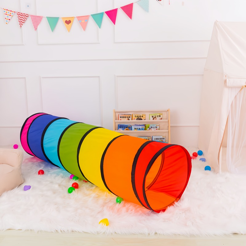 Colorful Crawl Tunnel Breathab - Kids Outdoor Play Tent ulasan dan harga