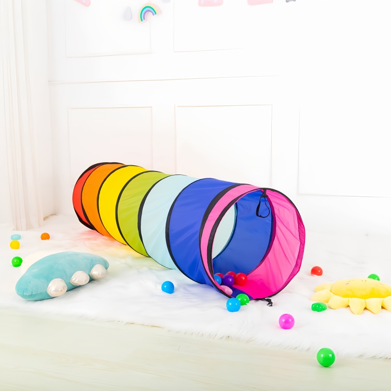Colorful Crawl Tunnel Breathab - Kids Outdoor Play Tent ulasan dan harga
