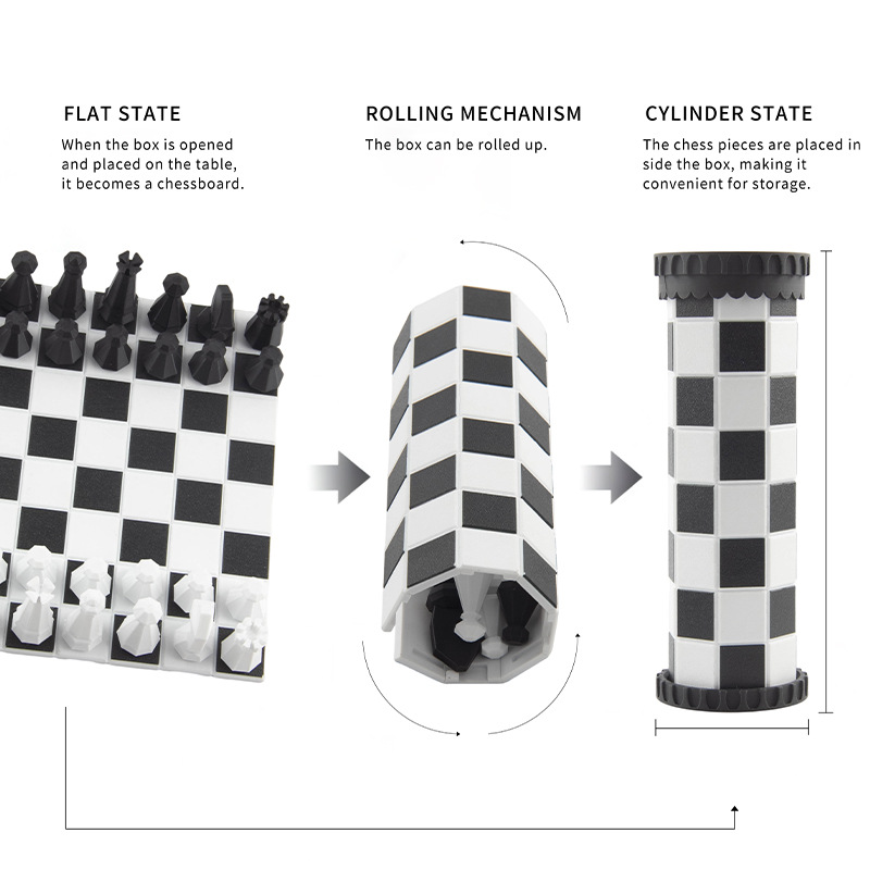 2 in 1 Portable Chess Game Set - Kids Outdoor Play Equipment ulasan dan harga