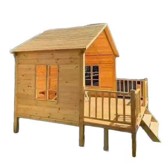 Outdoor Movable Assembly Homes - Kids Outdoor Wooden Playhouse ulasan dan harga