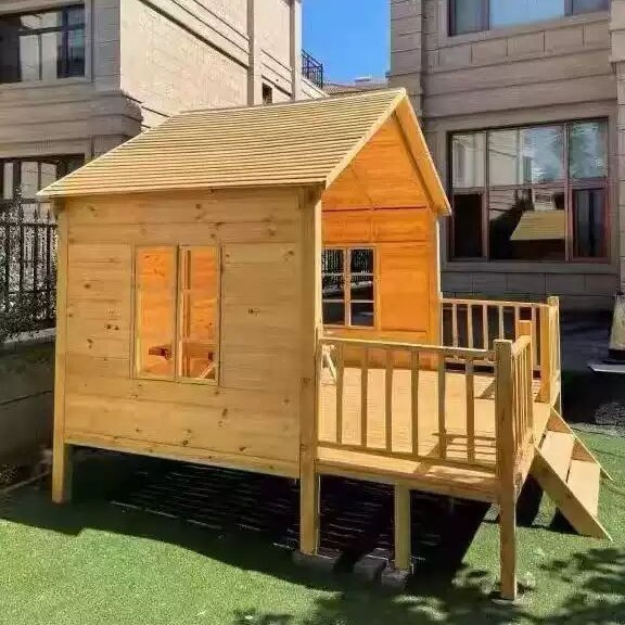 Outdoor Movable Assembly Homes - Kids Outdoor Wooden Playhouse ulasan dan harga