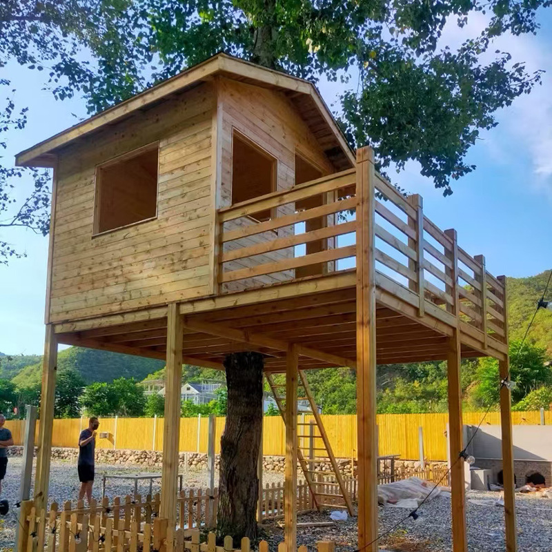 Outdoor Movable Assembly Homes - Kids Outdoor Wooden Playhouse ulasan dan harga