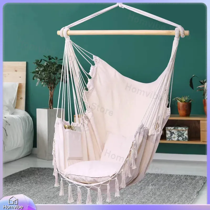Outdoor Hanging Chair Cotton H - Kids Outdoor Hammock Swing ulasan dan harga