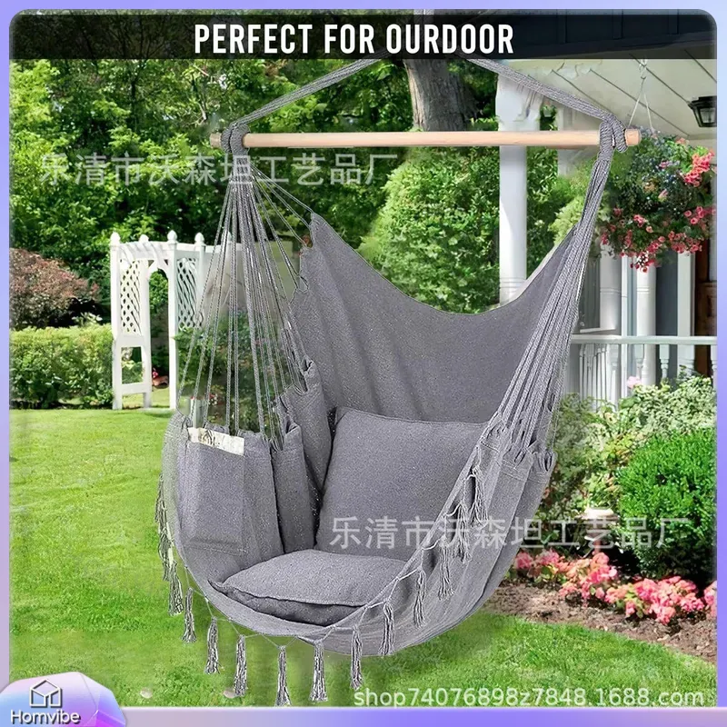 Outdoor Hanging Chair Cotton H - Kids Outdoor Hammock Swing ulasan dan harga