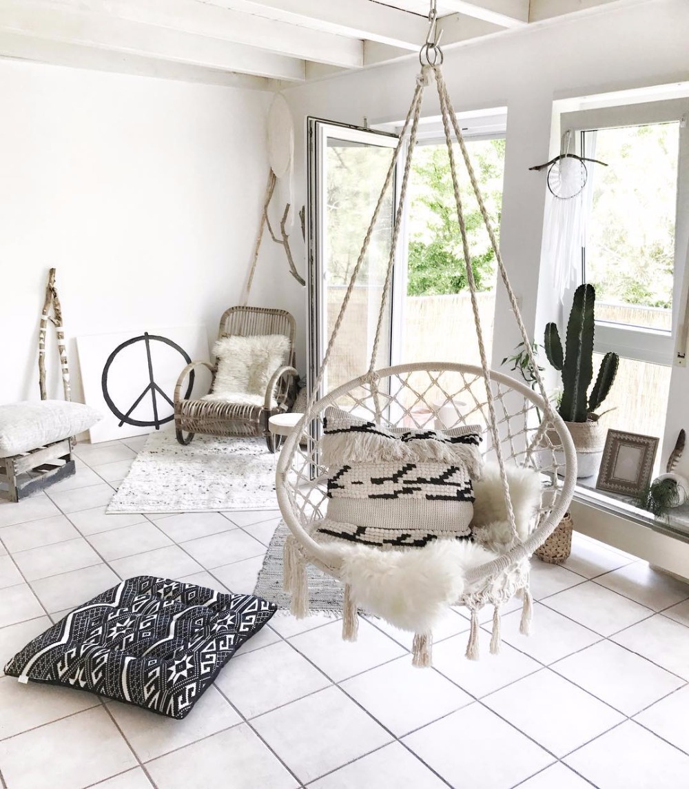 2025 Nordic Garden Handmade Kn - Kids Outdoor Hammock Swing ulasan dan harga