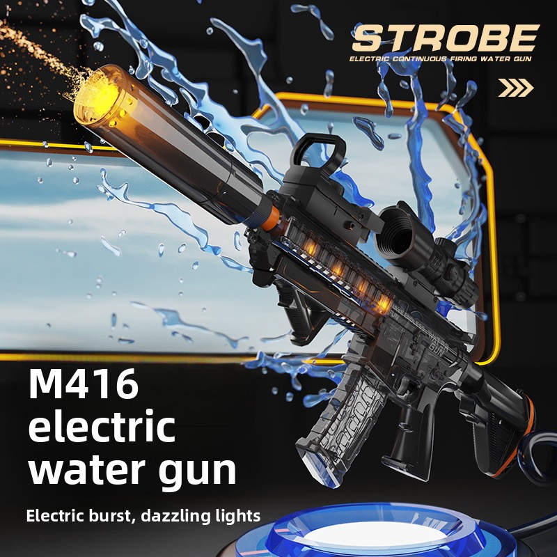 High Pressure M416 Electric Wa - Water Gun Soaker ulasan dan harga