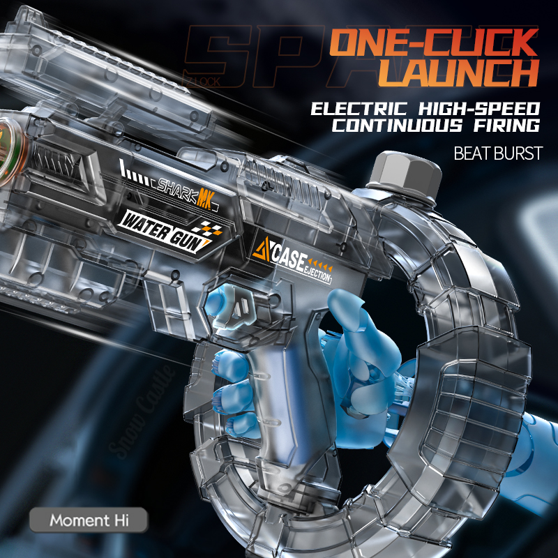 Auto Electric Water Gun LED Fl - Water Gun Soaker ulasan dan harga
