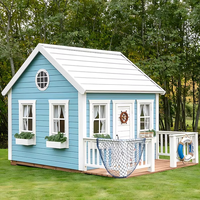 Outdoor Garden Cubby House Chi - Kids Outdoor Wooden Playhouse ulasan dan harga
